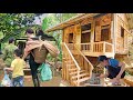 Full video: 45-day journey of a single mother completing a wooden house with cheap materials