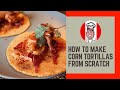 How to make corn tortillas from scratch. Home-made recipe.