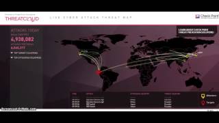 Threatcloud DDoS attack map