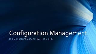 21 Configuration Management