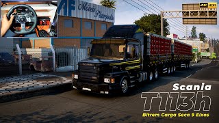 Scania T113h topline 6x4 380hp - Bitrem Carga Seca 25m 9 Eixos - 49t