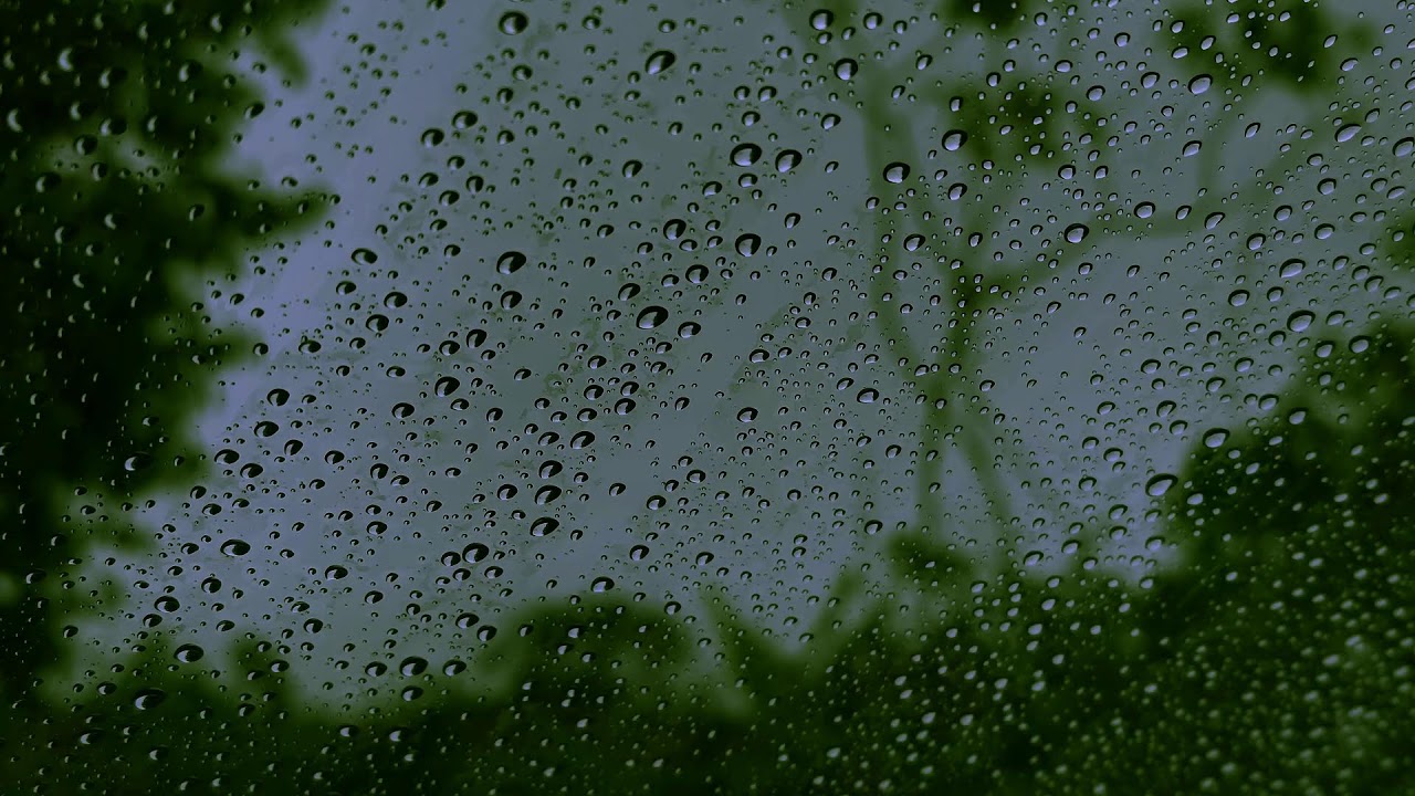 Healing of Stress to Instantly Fall Asleep in Under 5Minutes - Rain Sound On Window with Dark Screen