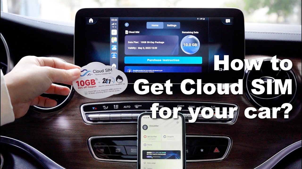 CarlinKit Tutorial: How to Get Cloud SIM to watch YouTube & Netflix in car?-CarPlay Android Tbox