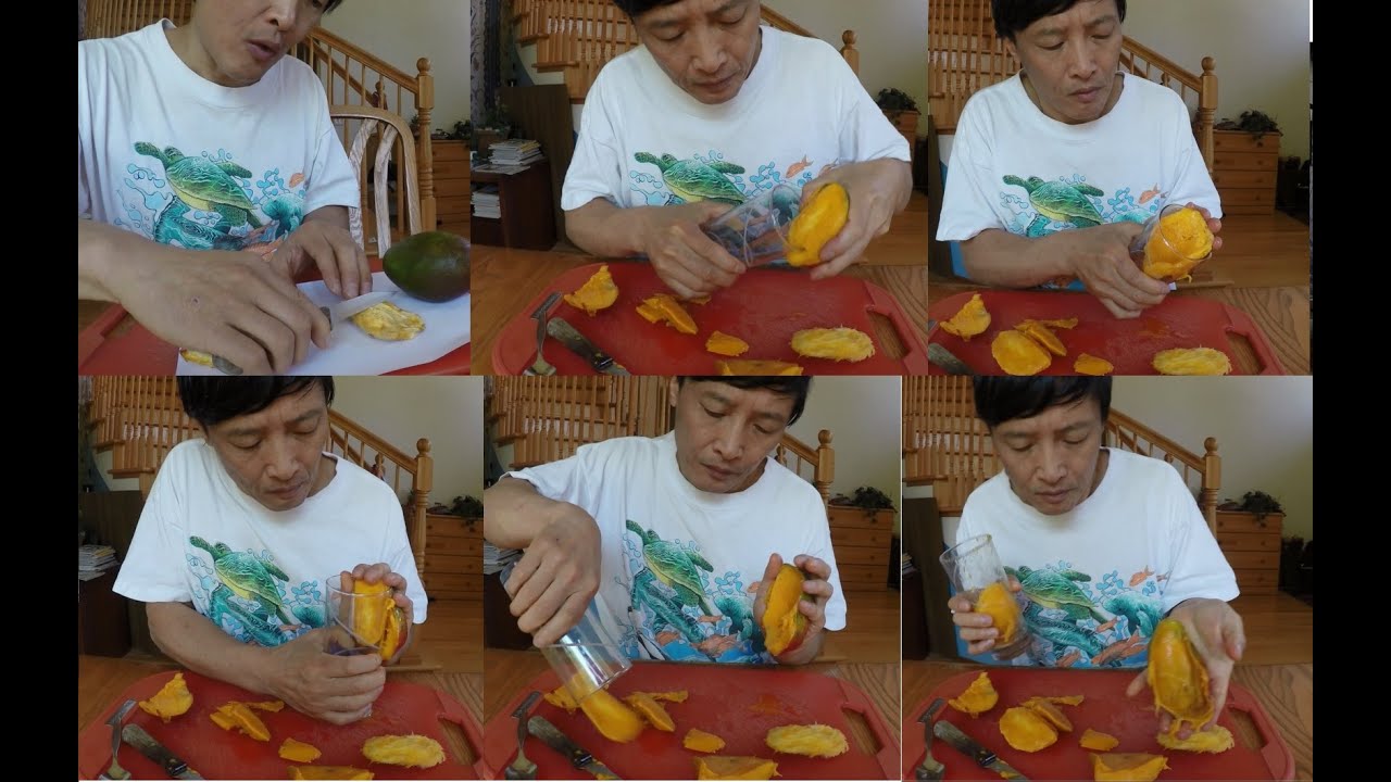 Best Way To Pit A Mango Easily, Safely and Cleanly (4K UHD) YouTube