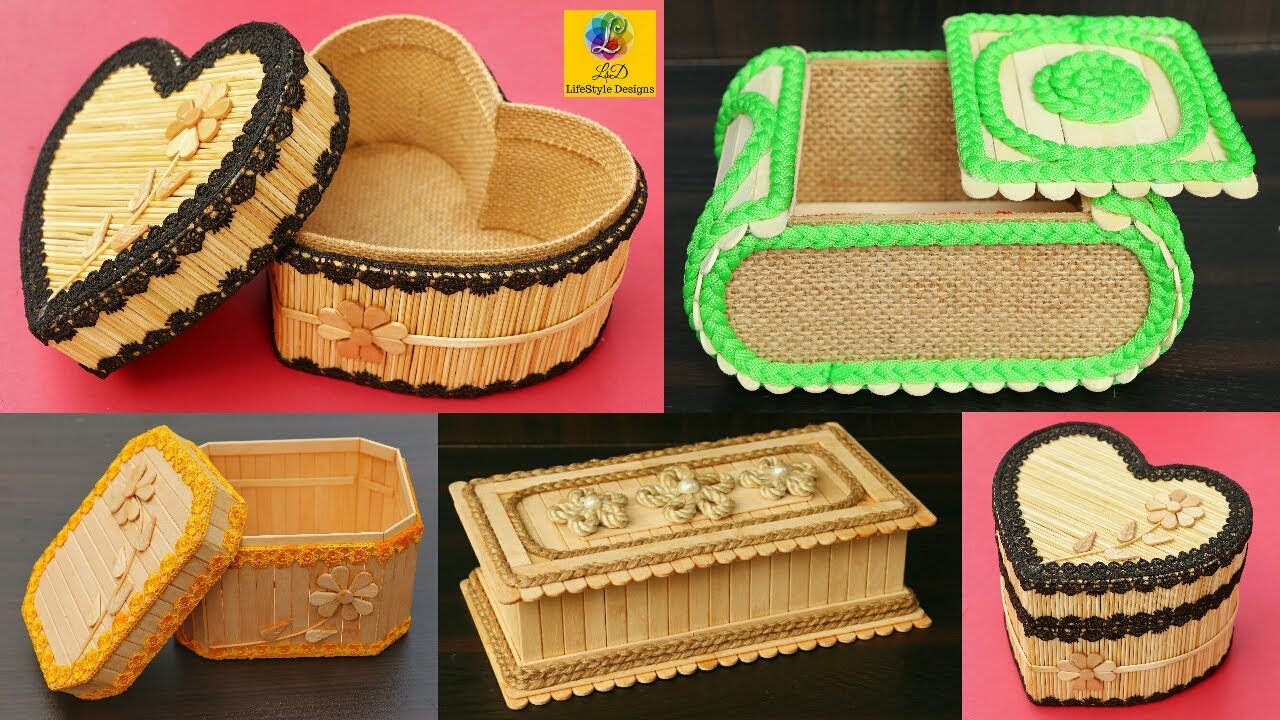 Best Collection Handmade Storage jewelry box from different materials