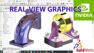 How to activate Real view graphics in Solidworks 2024 screenshot 2