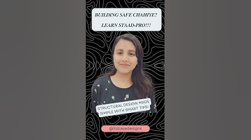 STAAD Pro for Safe Structural Design | Expert Insights by BASE Designs #structuraldesign #tekla