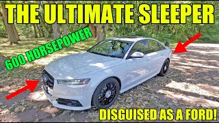 Up Close & Personal With The Cannonball Record Audi S6! I Drove A 600 HP Ford Taurus Cop Car Clone!