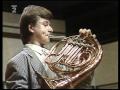 Rare Footage! 14-year-old Radek Baborák plays Weber Concertino for Horn,op 45 Part 2 of 2