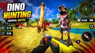 Dino Hunting Survival Battle Gameplay | Wild Dino Hunter Game screenshot 1