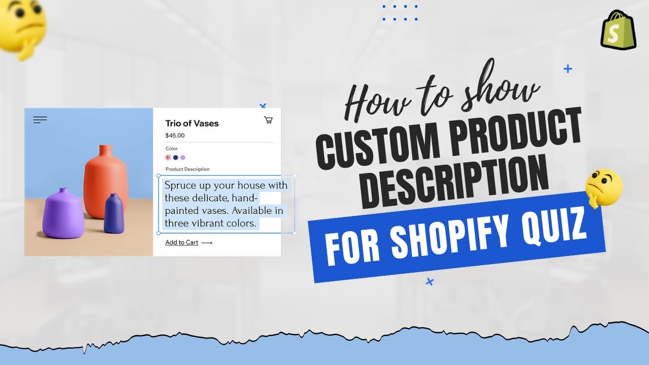 How to Show Custom Product Description for Shopify Quizzes | Recomma ...
