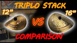 NDP Triplo Stack Comparison - 12 vs 16 clap stack cymbals