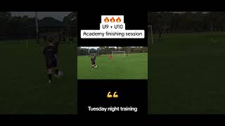 🎯 U9 + U10 Academy Finishing session. #football #soccer #training #shootinggames