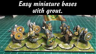 Basing miniatures quickly and easily with grout!