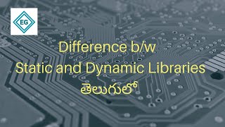 Differences between Static and Dynamic Libraries Explained | Telugu |