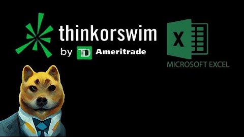How to integrate real time dividend data into Excel with Think or Swim!