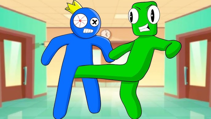 XD MEME Blue x Green  Rainbow Friends Animation 