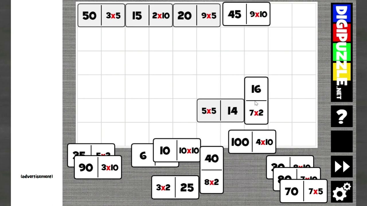 Dominó da divisão  Jogos de divisão, Dominó, Jogo da tabuada