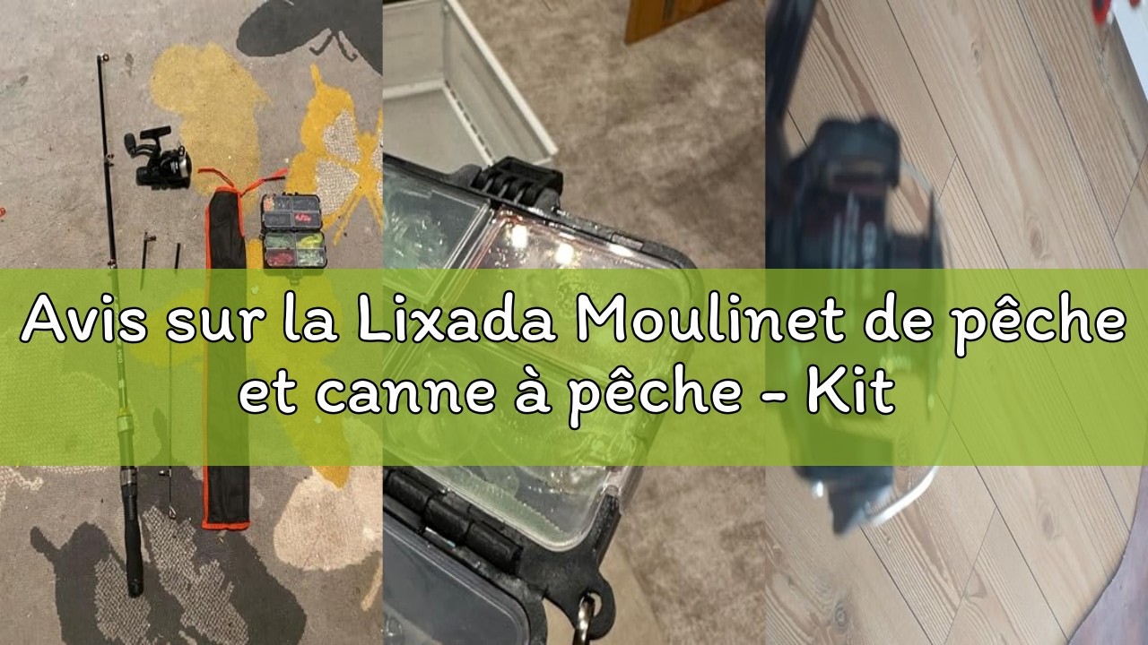 Kit De Pêche Lixada Complet – Canne Télescopique 1,5 M, Moulinet 5.2:1, Leurres, Hameçons – Sac Inclus