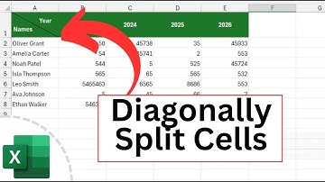 Excel에서 텍스트가 있는 셀을 대각선으로 나누는 방법