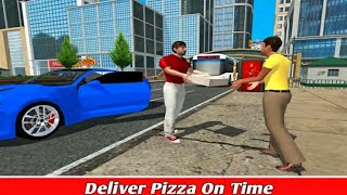 Pizza Food Delivery In Car Driving Pizza Delivery Gameplay screenshot 5