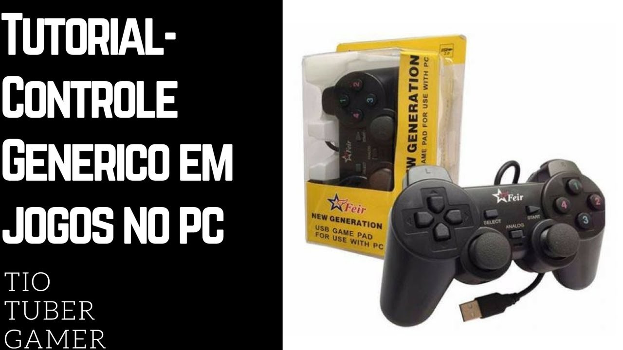 Como jogar MINECRAFT FOR WINDOWS com CONTROLE GENERICO USB 