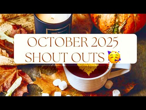 October 2025 Channel Shout Outs 🥳. #shoutout #channel #october2025 #share #love