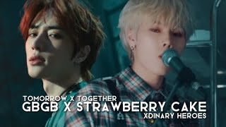 TXT × XDINARY HEROES - GOOD BOY GONE BAD × STRAWBERRY CAKE (mashup w/lyrics)