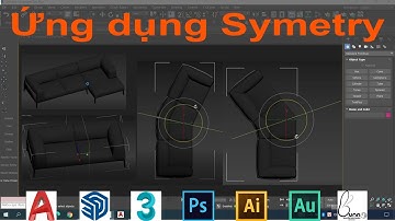 ứng dụng lệnh symmetry 3dsmax | dựng hình ghế sofa trong 3dsmax