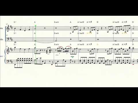 Something There  (피아노 3중주 / 코드 / 파트보 / 총보) - Alan Menken