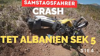 S1 E4 - Trans Euro Trail (TET) Albanien Sektion 5 (Teil1) - Hochland von Orosh, Panorama & Crash
