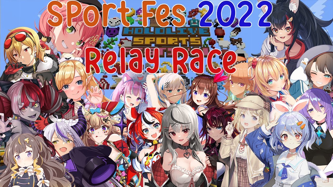 (All Players POV) Hololive Sport Festival 2022 Final Relay Race!!!! Who Will Be The Winner??