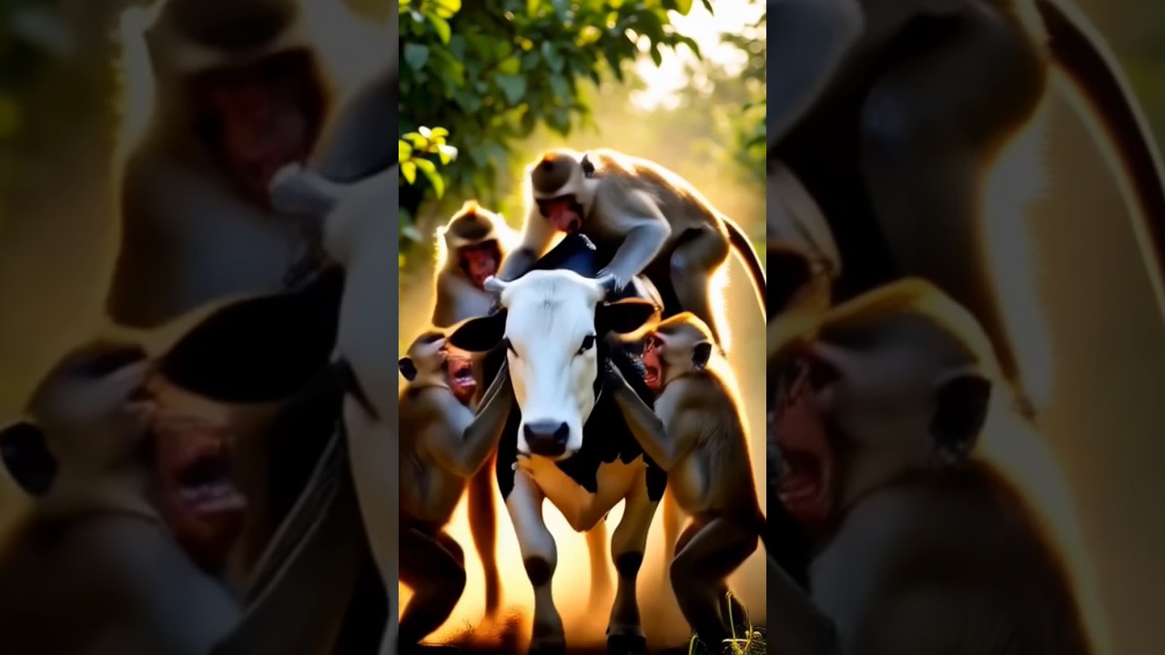 “Brave Calf Calls Police After Monkeys Kill His Mother for the Orchard”