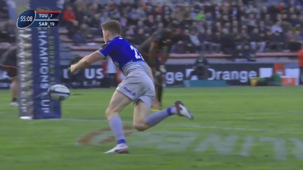 Owen Farrell Coughs Up Certain Try With Howler Over The Line Youtube