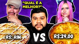 esse deu fome! Pizza CARA vs Pizza BARATA | React Thiago Quatroque