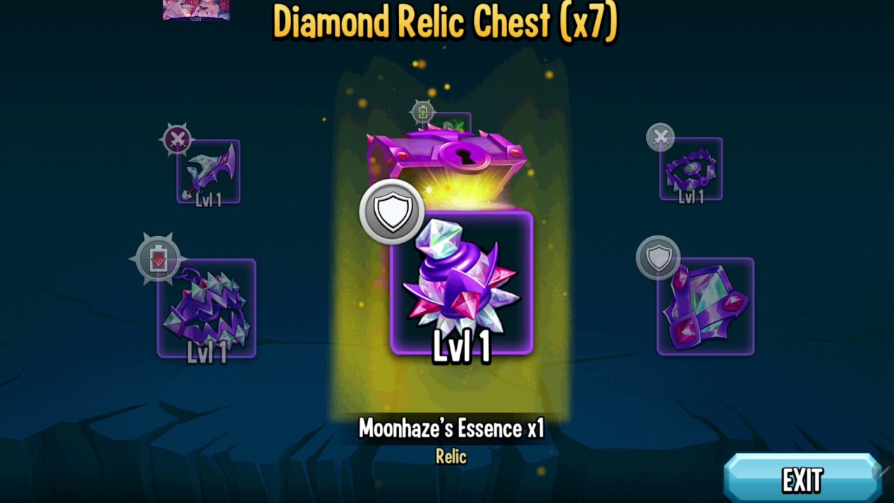 monster legends opening  8 diamond relic chests  and 37 gold relic chests