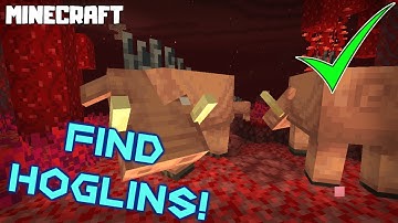 MINECRAFT | How to Find HOGLINS! 1.16.1 Nether Update