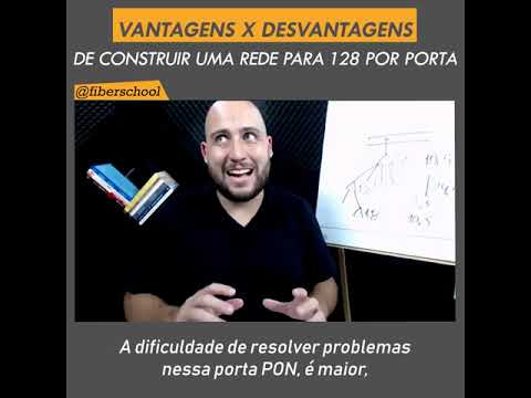 VANTAGENS X DESVANTAGENS de construir uma rede para 128 por porta