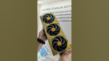 Not your average GPU...  MSI RTX 5090 SUPRIM TITANIUM EDITION 😮