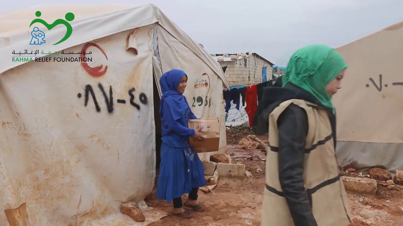 حملة غطيني بردان ( 3 ) في مخيمات اطمة