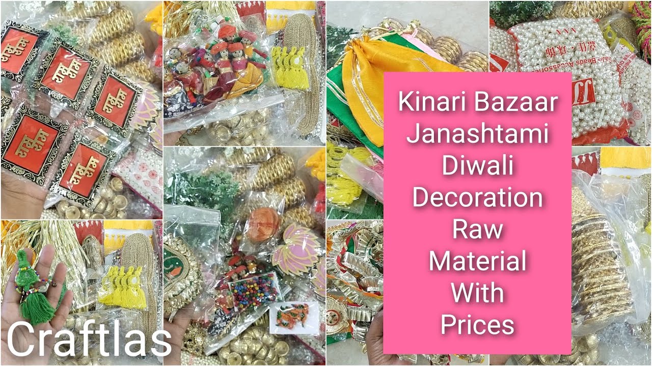 Kinari Bazaar Diwali Decoration Raw Material With Price | Laddu Gopal Dress Material  @Craftlas_Aartigupta