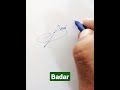 Badar Name Signature Request Done 