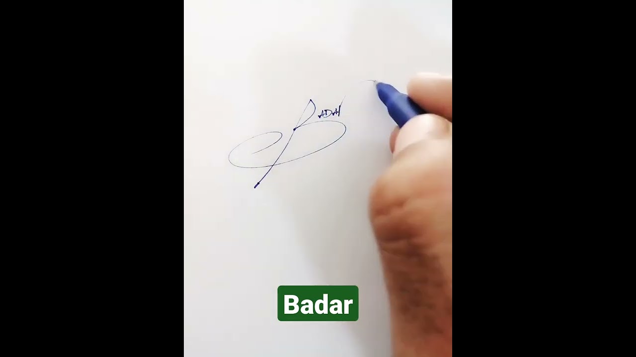 Badar Name Signature Request done