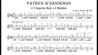 John A MacLellan (1921-1991) - 2/4 March in A Mixolydian, Patrick W Dandeman (c. 1963)