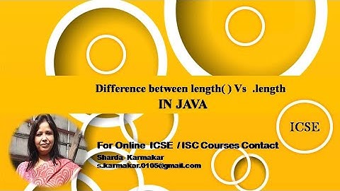 String.length( ) and ArrayName.length in Java #ShardaKarmakar #ICSE