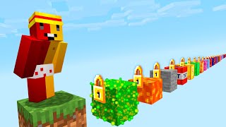 A Cada Minuto A Ilha Muda Minecraft Skyblock
