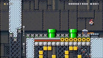 Sauce Makin 101 : Crushing (10s) by me | SMW Kaizo Speedrun Level | Super Mario Maker [Cemu]