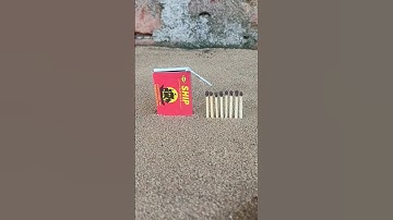 Matchstick Amazing Experiment 😱 Crackers Reaction #shorts