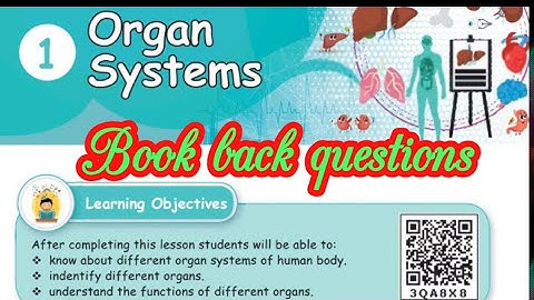 Organ systems /Book back exercise/ 5th standard/ Science/Unit 1/ term1/ Samacheer kalvi.
