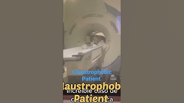Claustrophobic patient going inside MRI machine.